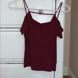 Maroon American Eagle Tank Top